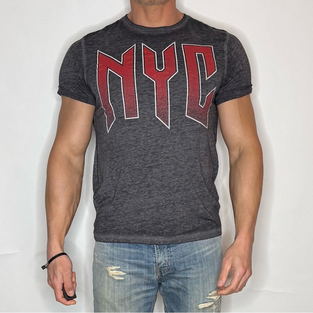 NYC Graphic Men's Gray T-Shirt